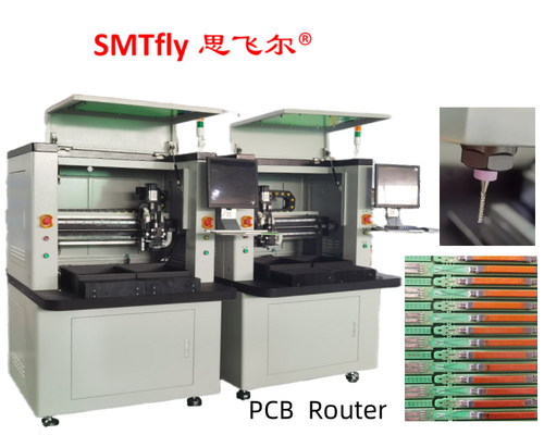 0.1mm Taglio Precisione PCB Router Machine con mano sinistra 0.8-2.5mm Routing