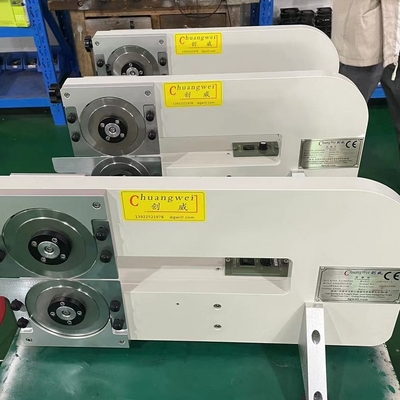 Separatore di PCB Mahine motorizzato V-Groove PCB Depaneler con lame circolari