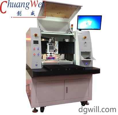 15W Laser PCB Depaneling Machine Dual Table Solid State UV Lasers Machine Offline