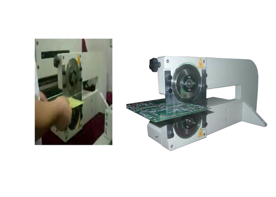Macchina di separazione PCB a lame circolare motorizzata per assemblaggio SMT PCBA ad alta efficienza