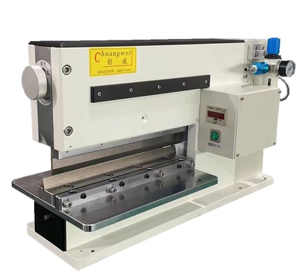 Pneumaticamente guidato PCB V Cutting Machine per la separazione di tavole fino a 2,5 mm di spessore