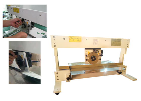 Macchina separatrice di PCB manuale per pannello a led, lamina circolare e lineare PCB Depanelizer