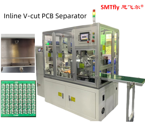 La lama lineare viene regolata allo spessore del PCB mediante il pulsante di regolazione