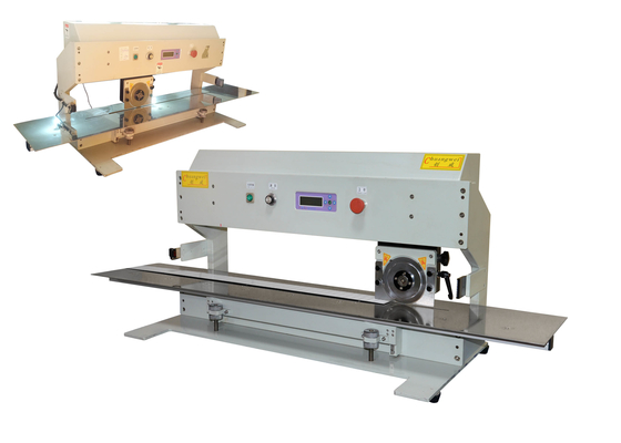 Regolazione accurata del tagliatore a cerchio superiore e inferiore nella macchina di separazione PCB a V-Cut