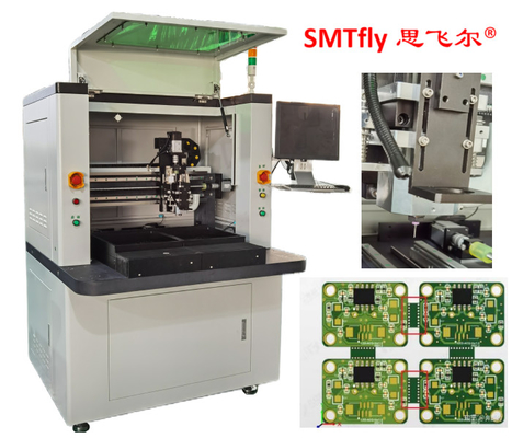 Macchina per il router PCB con scambiatore scorrevole a due vie e strumento di separazione automatica