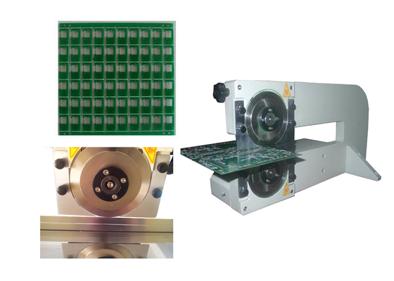 Macchina di separazione PCB a lame circolare motorizzata per assemblaggio SMT PCBA ad alta efficienza
