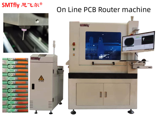 Inline PCB Router Machine spessore 0,5 mm CNC Spindle Circuito stampato 60000rpm