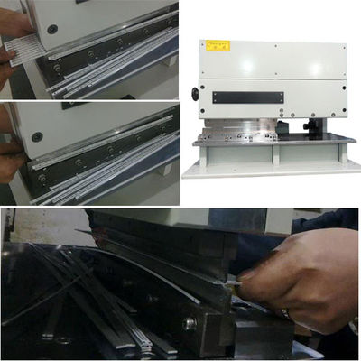 il PWB V del bordo FR4 di 2.0mm ha tagliato la macchina con due lame lineari taglienti