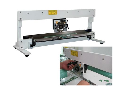 Macchina di separazione per PCB a distanza regolabile per diverse profondità di scanalatura