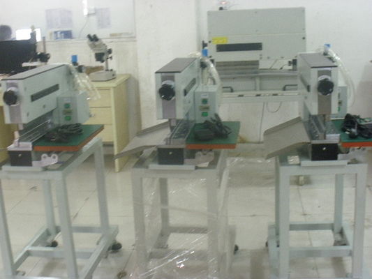 Aluminum Pcb Separator Tool With Ceramic Capacitors, Pneumatically Driven Pcb Depanelizer